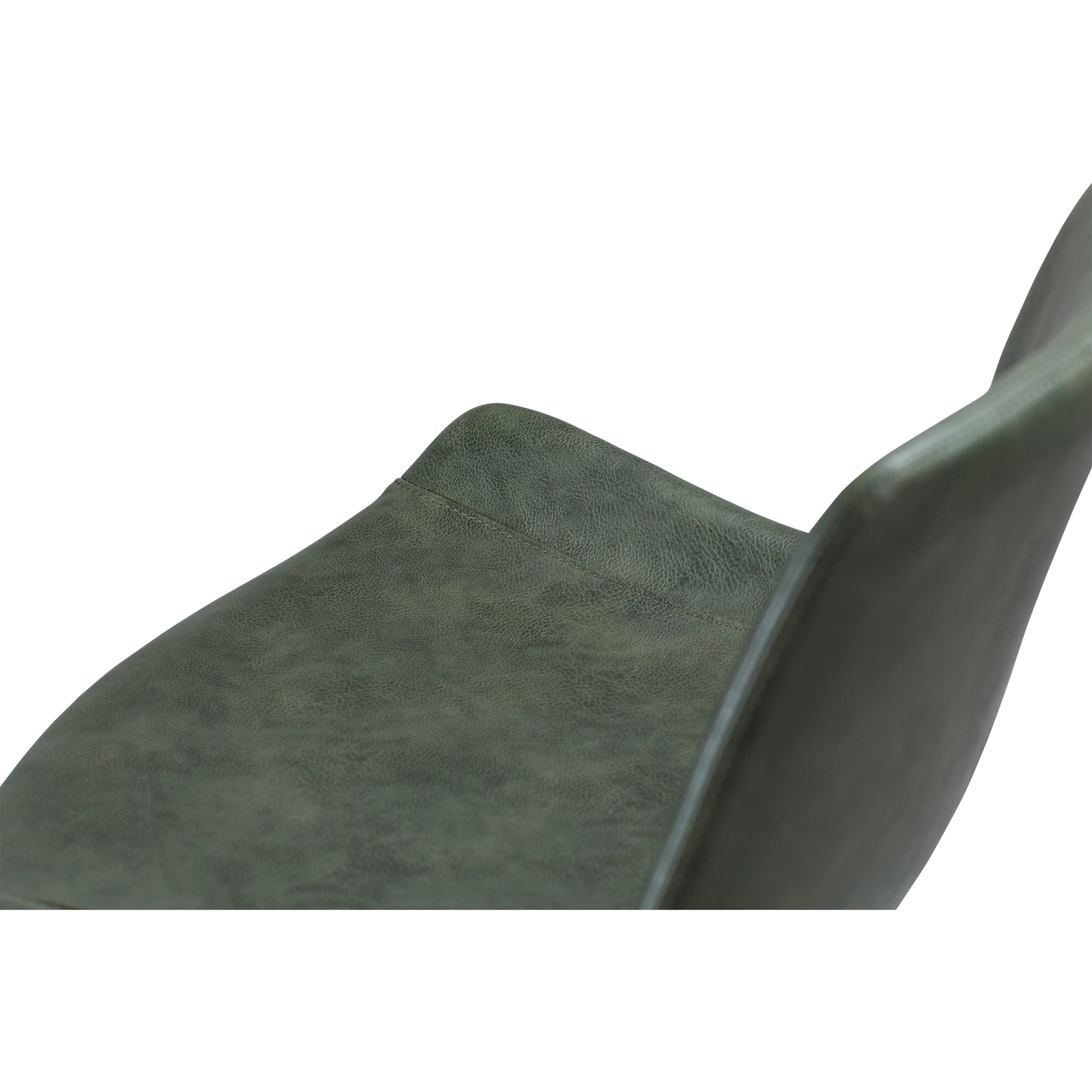 [var:Bezug=Vintage grünes Kunstleder mit schwarzen Beinen] HYPE Barhocker