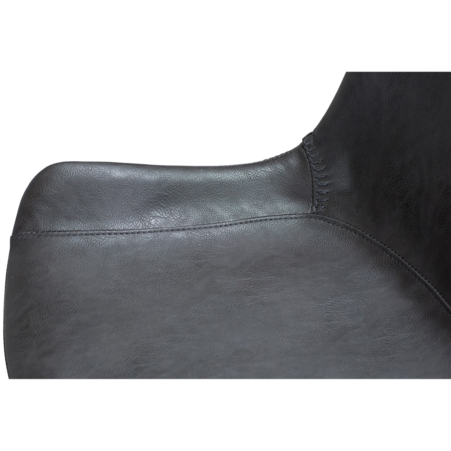 [var:Bezug=Vintage graues Kunstleder mit schwarzen Beinen] HYPE Barhocker