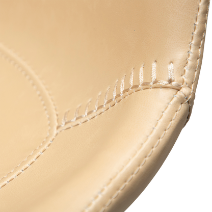 [var:Bezug=Vintage Elfenbein Kunstleder mit schwarzen Beinen] HYPE Barhocker