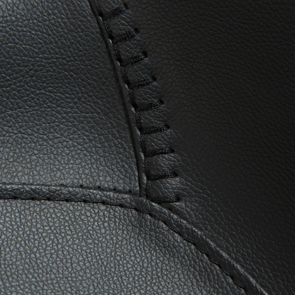 [var:Bezug=Schwarzes Kunstleder mit schwarzen Beinen] HYPE Stuhl