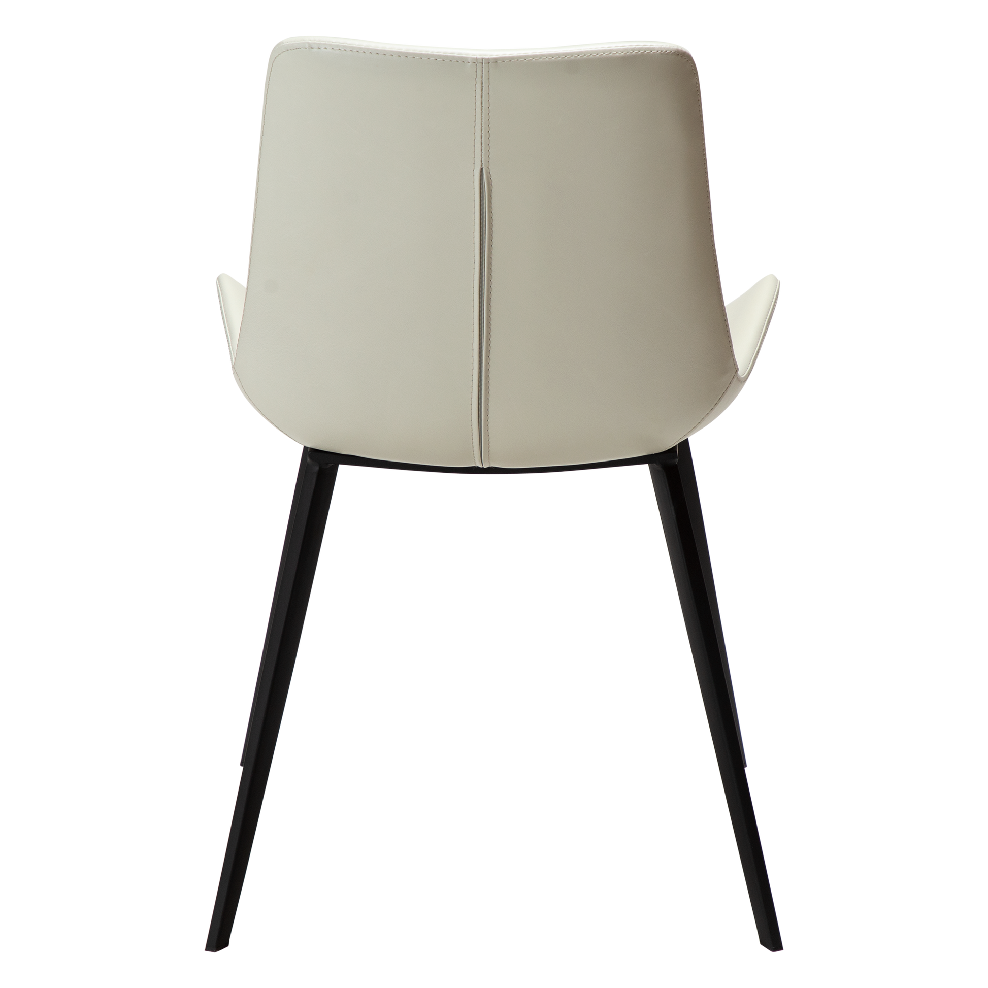 [var:Bezug=Knochenweißes Kunstleder mit schwarzen Beinen] HYPE Stuhl