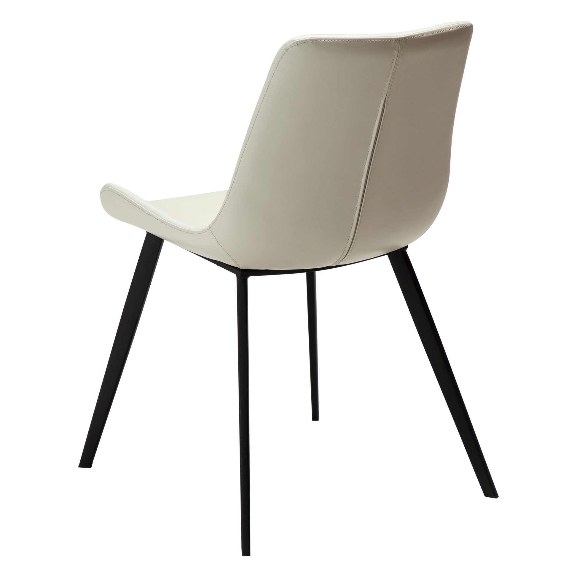 [var:Bezug=Knochenweißes Kunstleder mit schwarzen Beinen] HYPE Stuhl