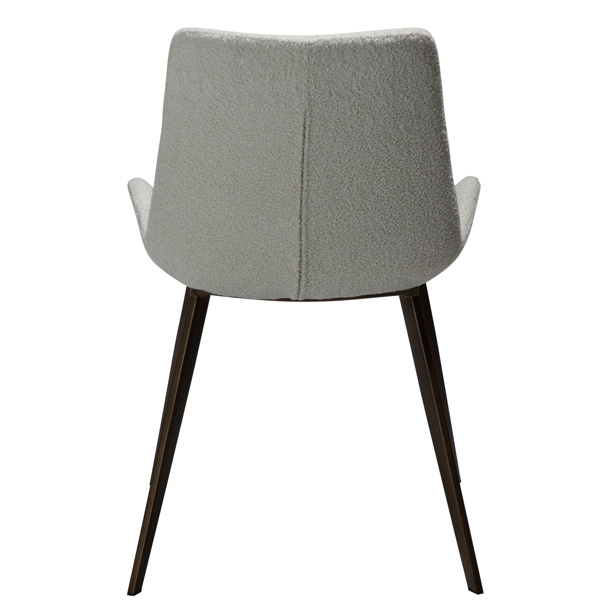 [var:Bezug=Taube RPES Bouclé mit antiken Messingbeinen] HYPE Stuhl