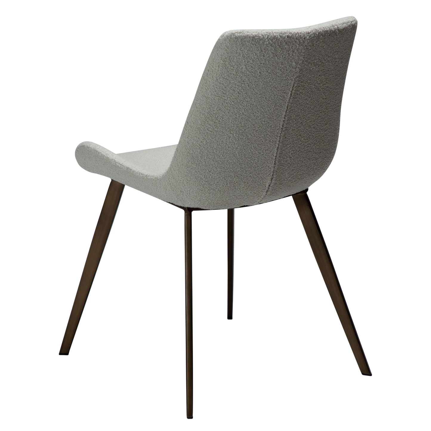 [var:Bezug=Taube RPES Bouclé mit antiken Messingbeinen] HYPE Stuhl