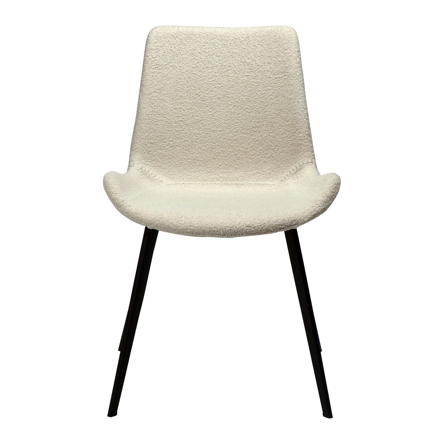 [var:Bezug=Taube RPES Bouclé-Stoff mit Schwarz] HYPE Stuhl