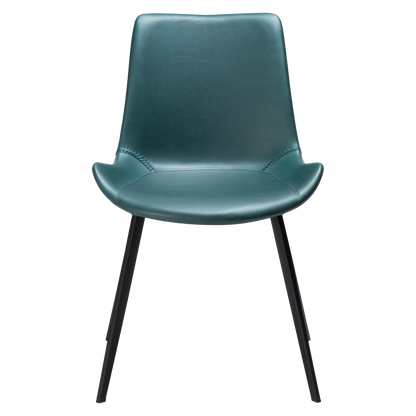 [var:Bezug=Grüne Giebel Kunstleder mit Schwarz] HYPE Stuhl