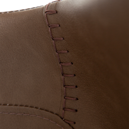 [var:Bezug=Hauptbraun Kunstleder mit schwarzen Metallbeinen] HYPE Stuhl