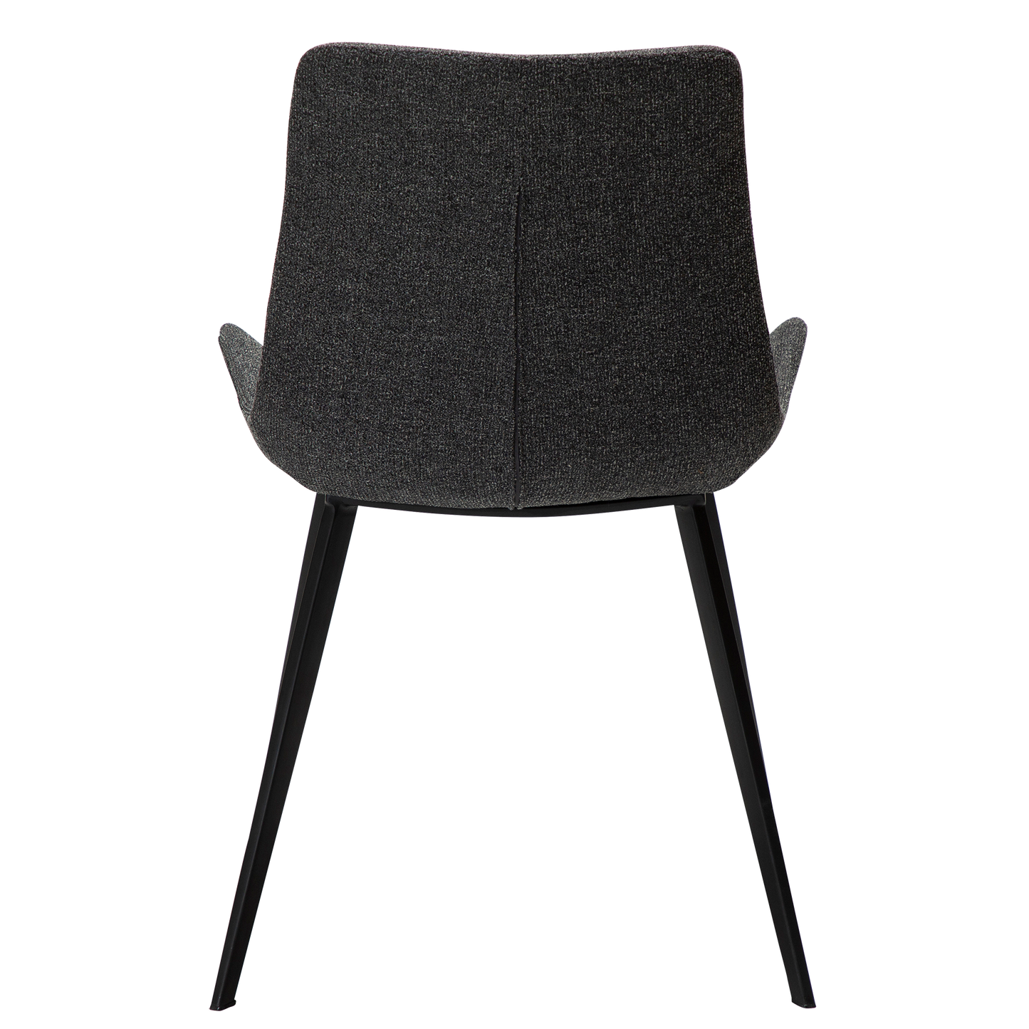 [var:Bezug=Kieselgrauer Bouclé-Stoff mit schwarzen Beinen] HYPE Stuhl