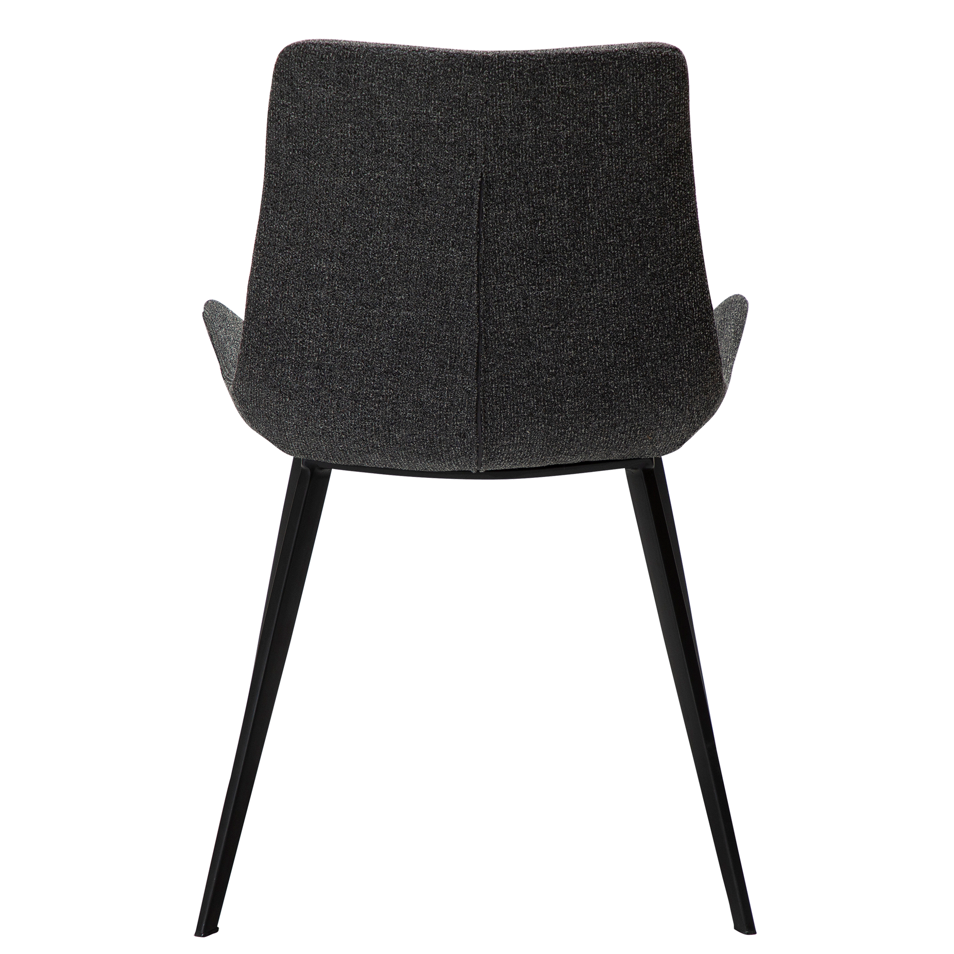 [var:Bezug=Kieselgrauer Bouclé-Stoff mit schwarzen Beinen] HYPE Stuhl