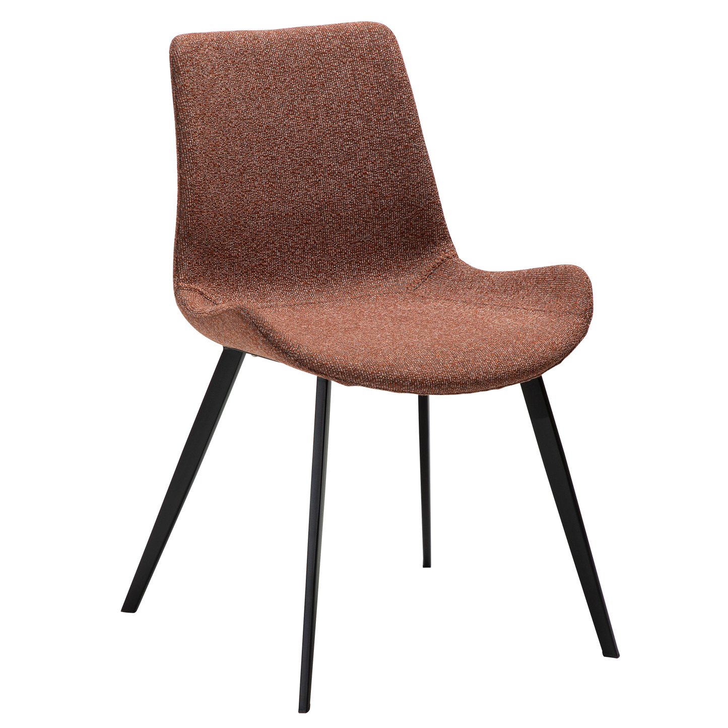 [var:Bezug=Kieselschwarzer Bouclé-Stoff mit schwarzen Beinen] HYPE Stuhl