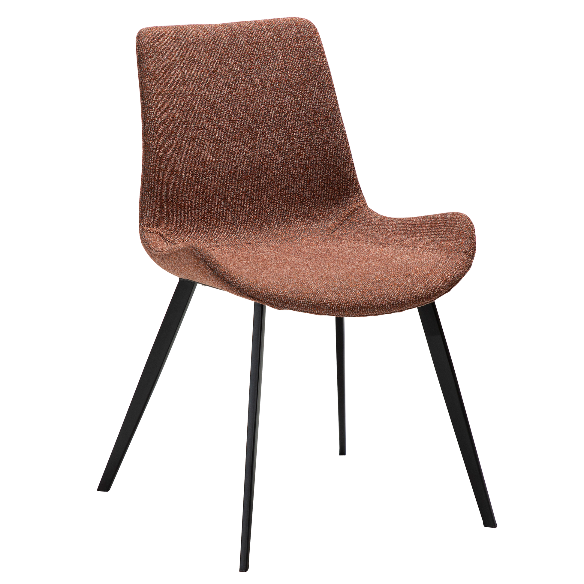 [var:Bezug=Kieselschwarzer Bouclé-Stoff mit schwarzen Beinen] HYPE Stuhl