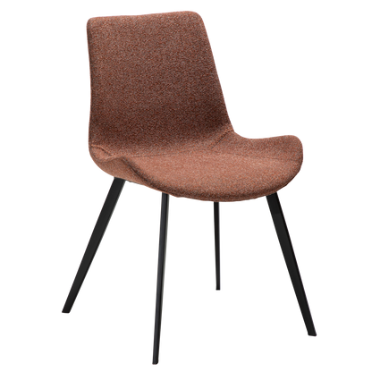 [var:Bezug=Kieselschwarzer Bouclé-Stoff mit schwarzen Beinen] HYPE Stuhl