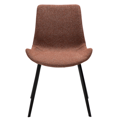 [var:Bezug=Kieselschwarzer Bouclé-Stoff mit schwarzen Beinen] HYPE Stuhl