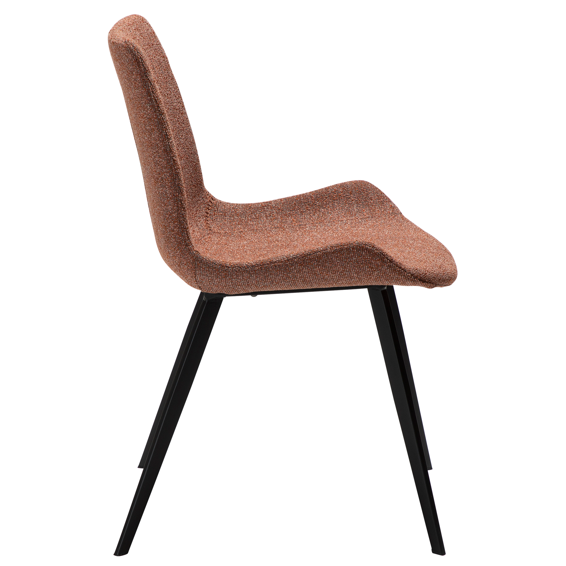 [var:Bezug=Kieselschwarzer Bouclé-Stoff mit schwarzen Beinen] HYPE Stuhl