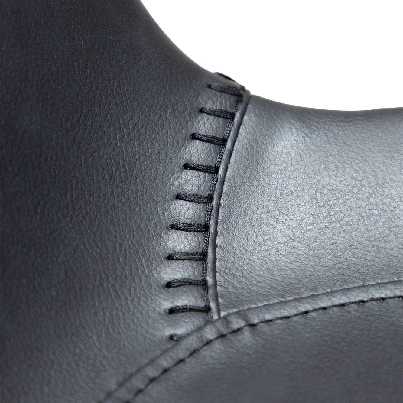 [var:Bezug=Raben Schwarz Kunstleder mit schwarzen Metallbeinen] HYPE Stuhl