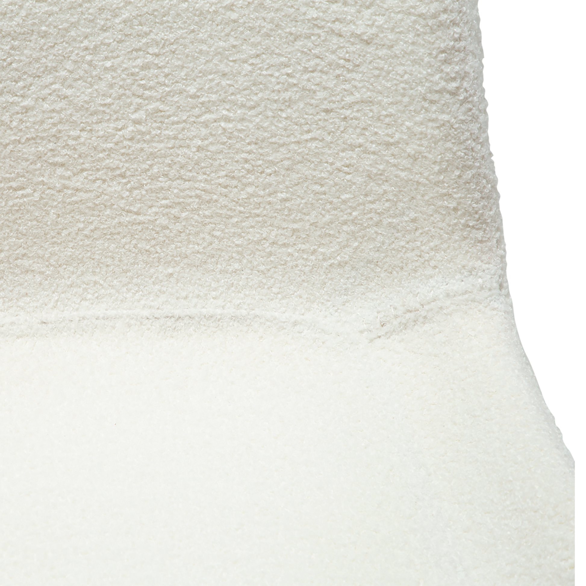 [var:Bezug=Schnee RPES Bouclé-Stoff mit schwarzen Beinen] HYPE Stuhl