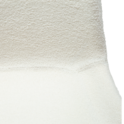 [var:Bezug=Schnee RPES Bouclé-Stoff mit schwarzen Beinen] HYPE Stuhl