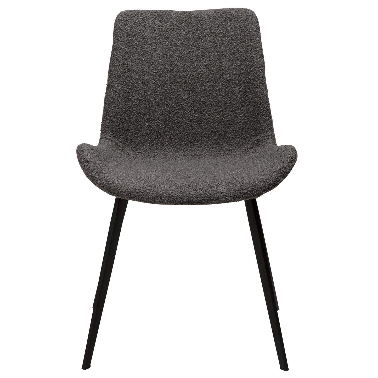 [var:Bezug=Stein RPES Bouclé-Stoff mit Schwarz] HYPE Stuhl