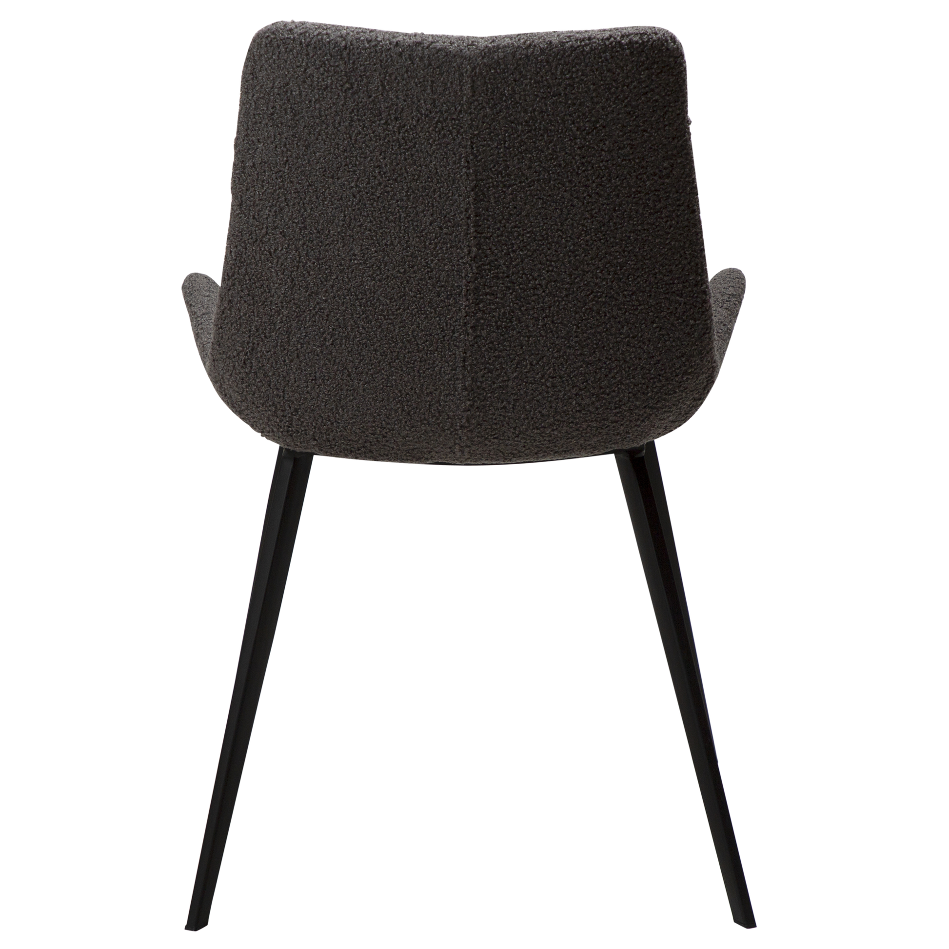 [var:Bezug=Stein RPES Bouclé-Stoff mit Schwarz] HYPE Stuhl