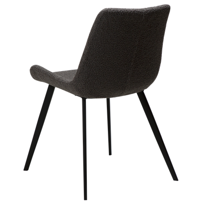 [var:Bezug=Stein RPES Bouclé-Stoff mit Schwarz] HYPE Stuhl