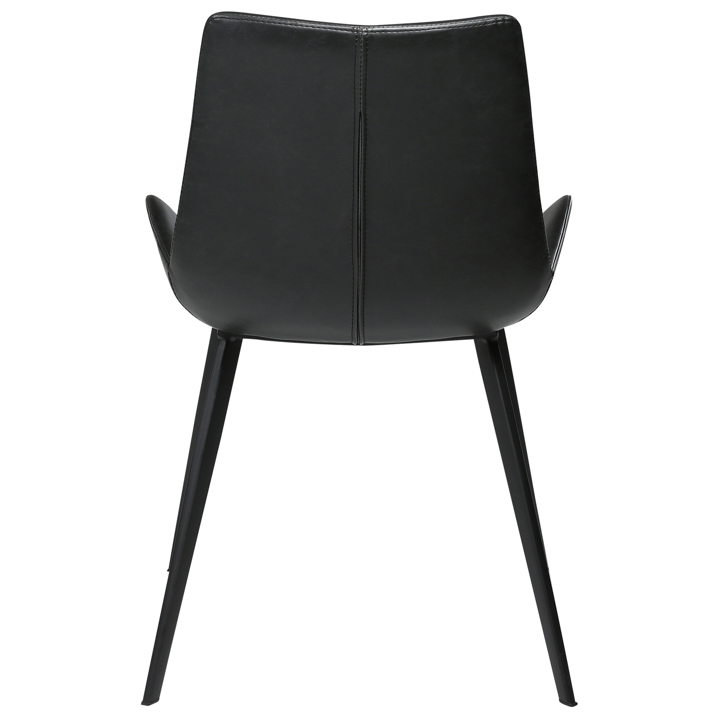 [var:Bezug=Vintage schwarzes Kunstleder mit schwarzen Beinen] HYPE Stuhl