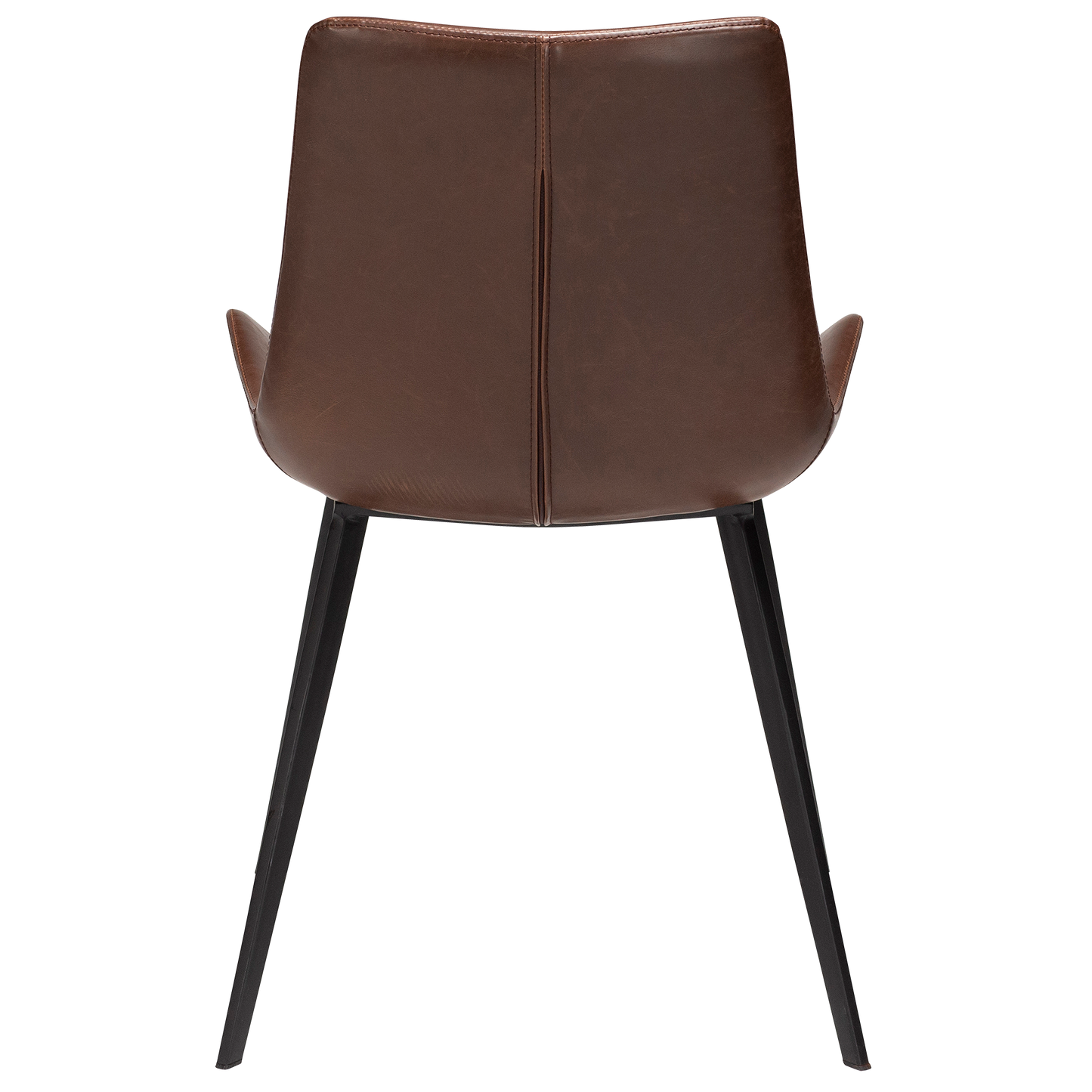 [var:Bezug=Vintage kakaofarbenes Kunstleder mit schwarzen Beinen] HYPE Stuhl