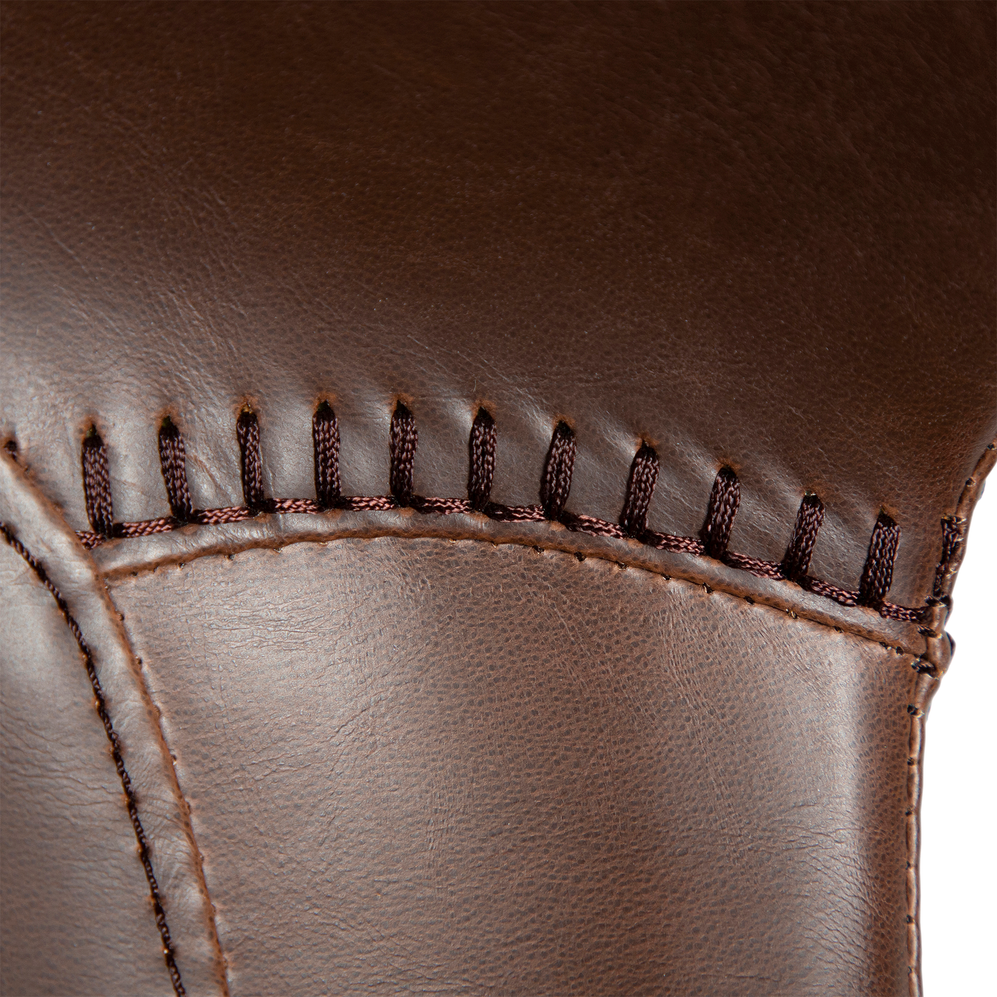 [var:Bezug=Vintage kakaofarbenes Kunstleder mit schwarzen Beinen] HYPE Stuhl