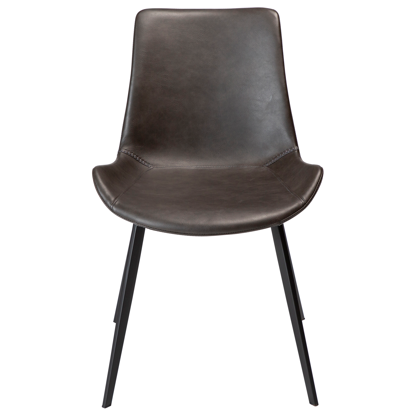 [var:Bezug=Vintage graues Kunstleder mit schwarzen Beinen] HYPE Stuhl