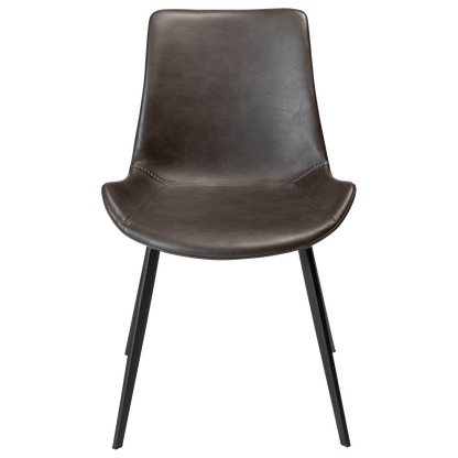 [var:Bezug=Vintage graues Kunstleder mit schwarzen Beinen] HYPE Stuhl