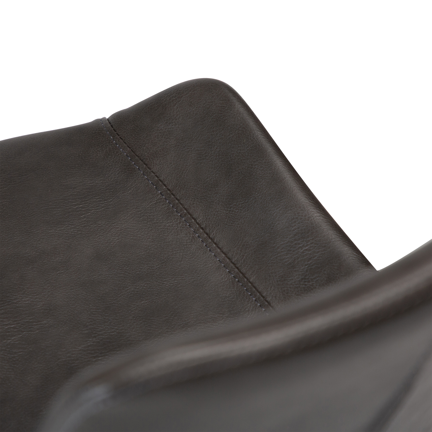 [var:Bezug=Vintage graues Kunstleder mit schwarzen Beinen] HYPE Stuhl