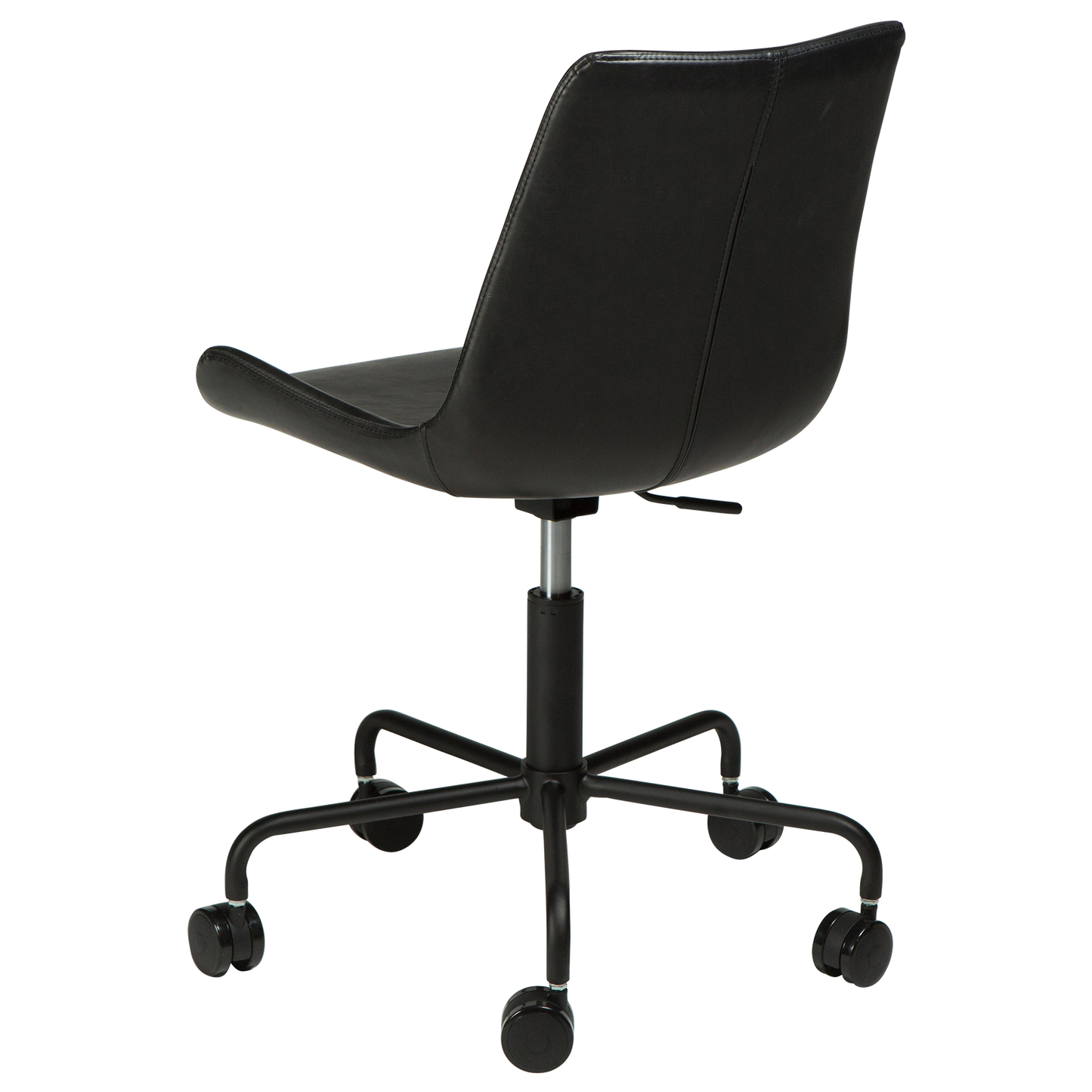 [var:Bezug=Vintage schwarzes Kunstleder mit schwarzem Sockel] HYPE Bürostuhl