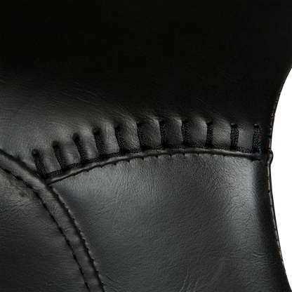 [var:Bezug=Vintage schwarzes Kunstleder mit schwarzem Sockel] HYPE Bürostuhl