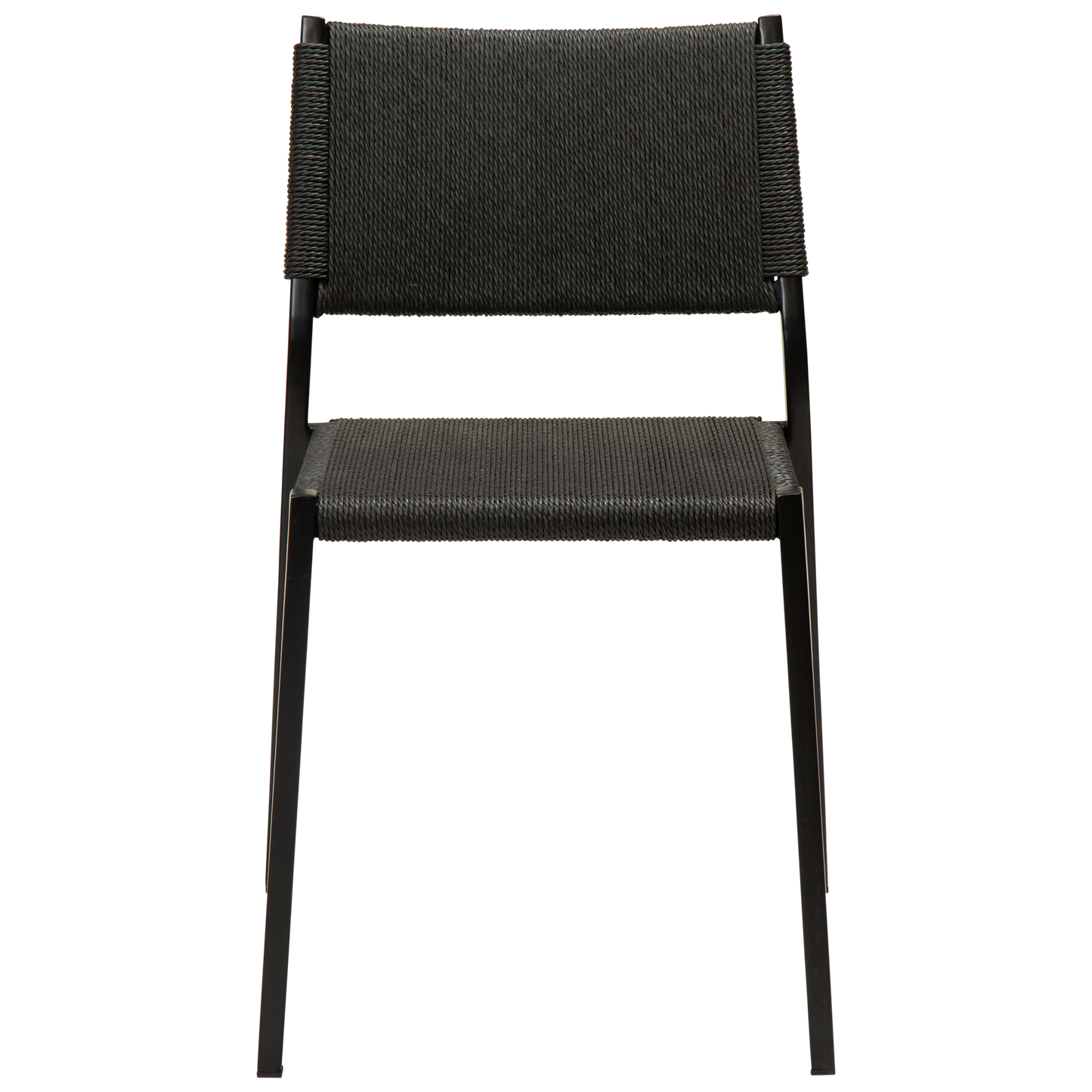 [var:Bezug=Schwarzes Papierseil mit schwarzen Beinen] LOOP Stuhl