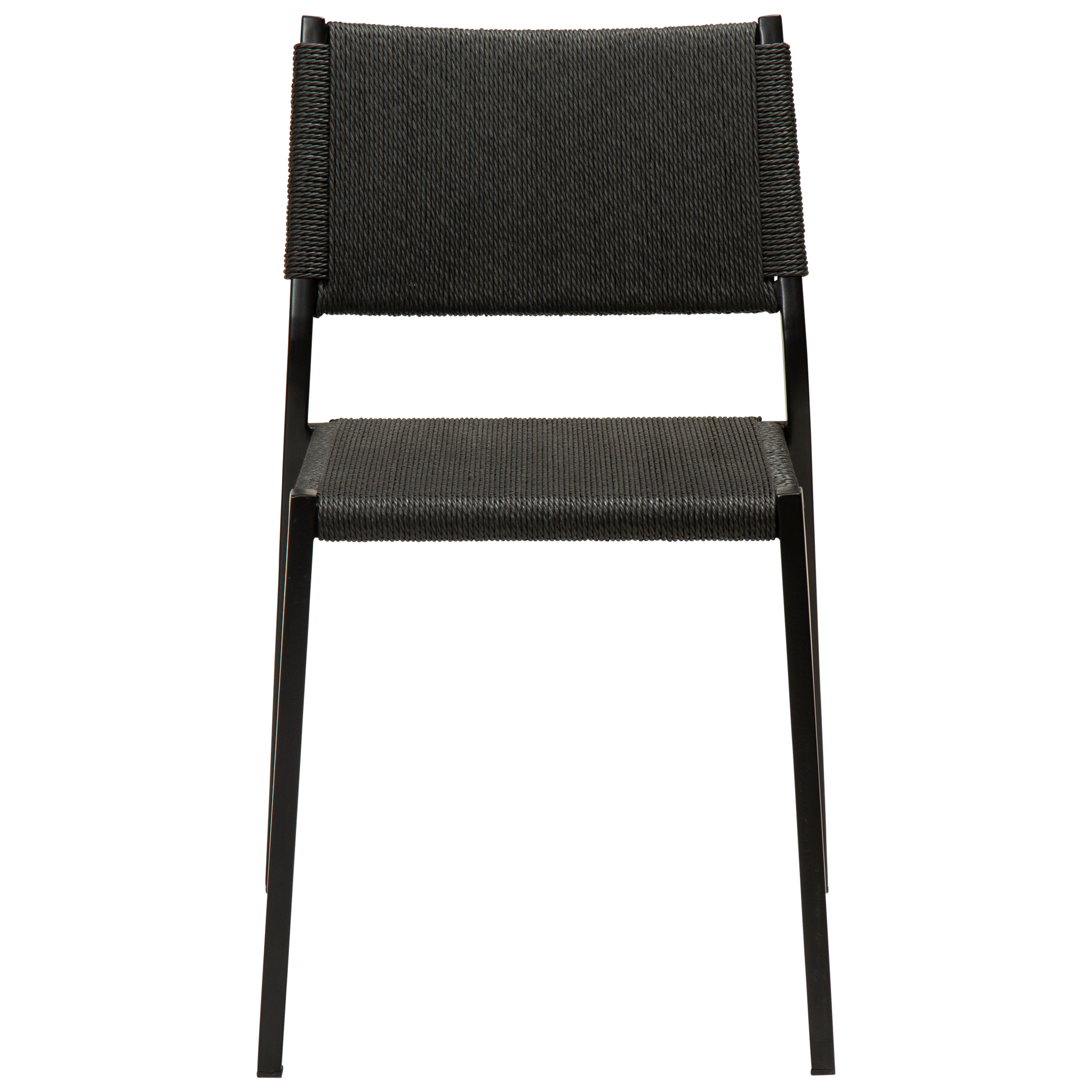[var:Bezug=Schwarzes Papierseil mit schwarzen Beinen] LOOP Stuhl