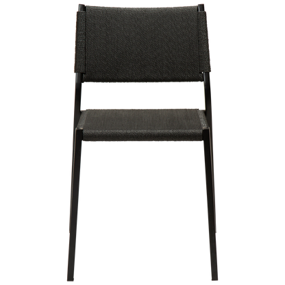 [var:Bezug=Schwarzes Papierseil mit schwarzen Beinen] LOOP Stuhl