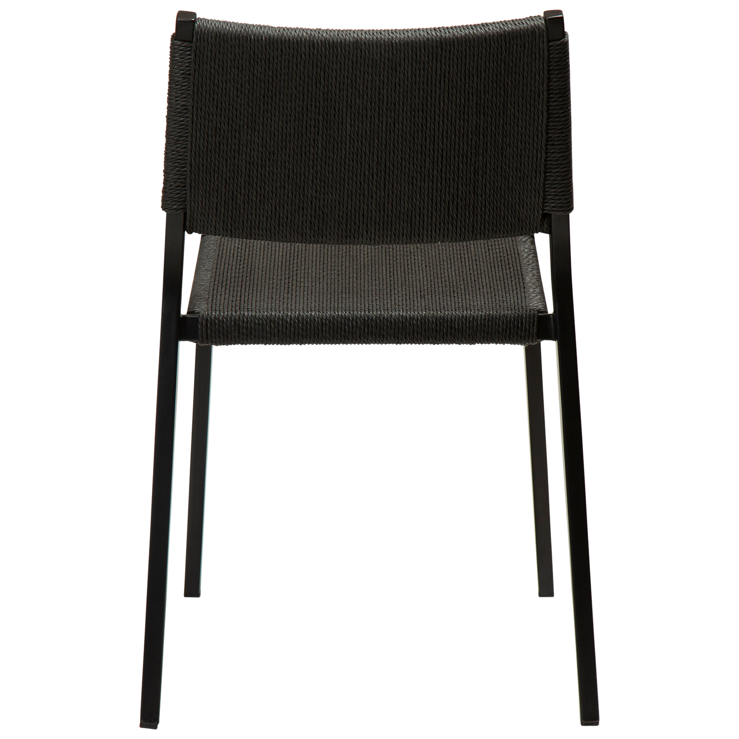 [var:Bezug=Schwarzes Papierseil mit schwarzen Beinen] LOOP Stuhl