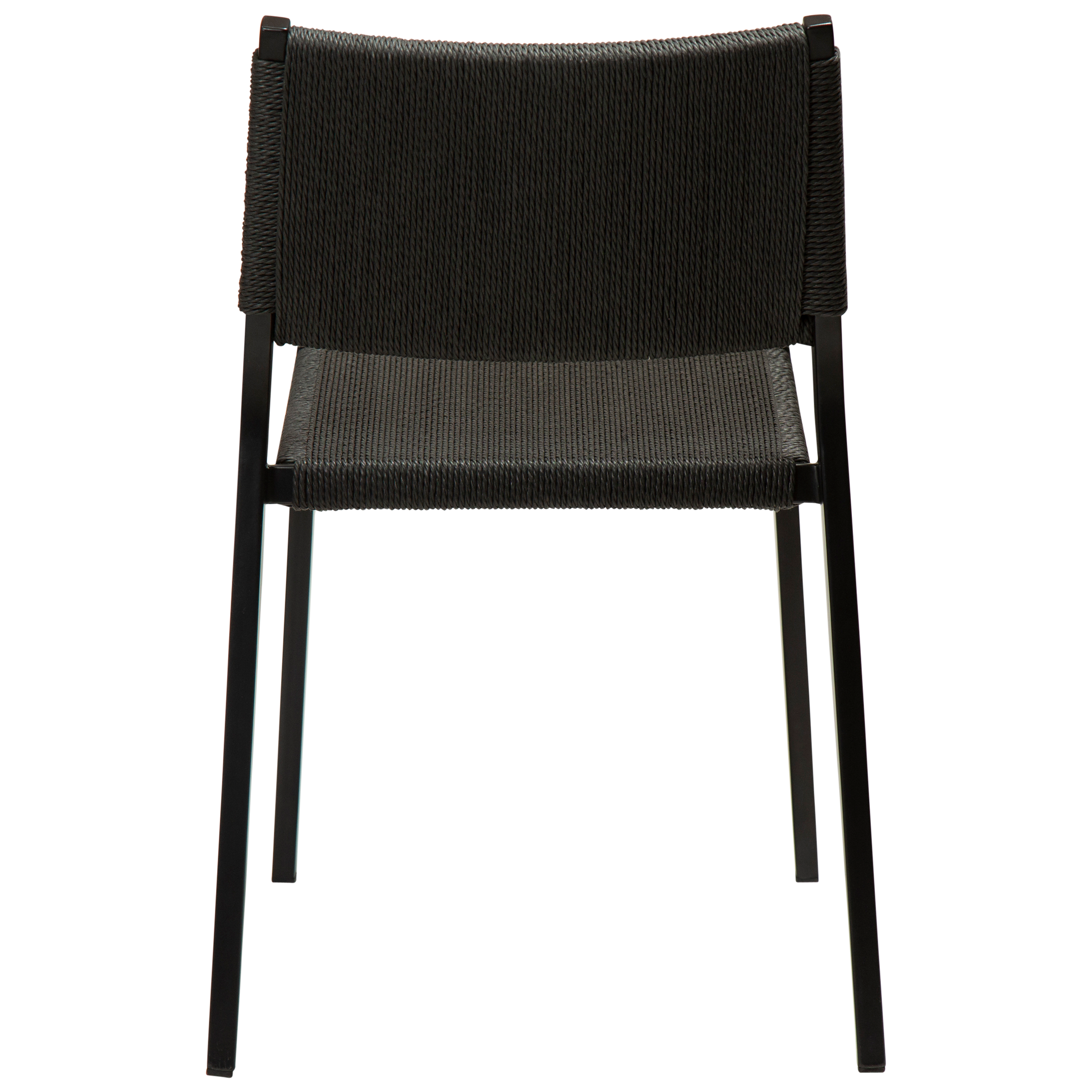 [var:Bezug=Schwarzes Papierseil mit schwarzen Beinen] LOOP Stuhl