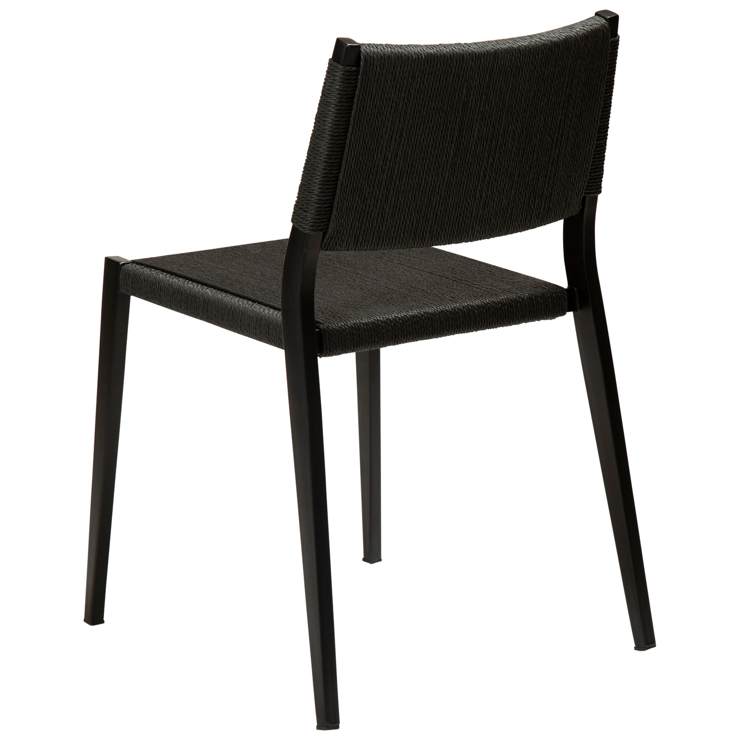 [var:Bezug=Schwarzes Papierseil mit schwarzen Beinen] LOOP Stuhl