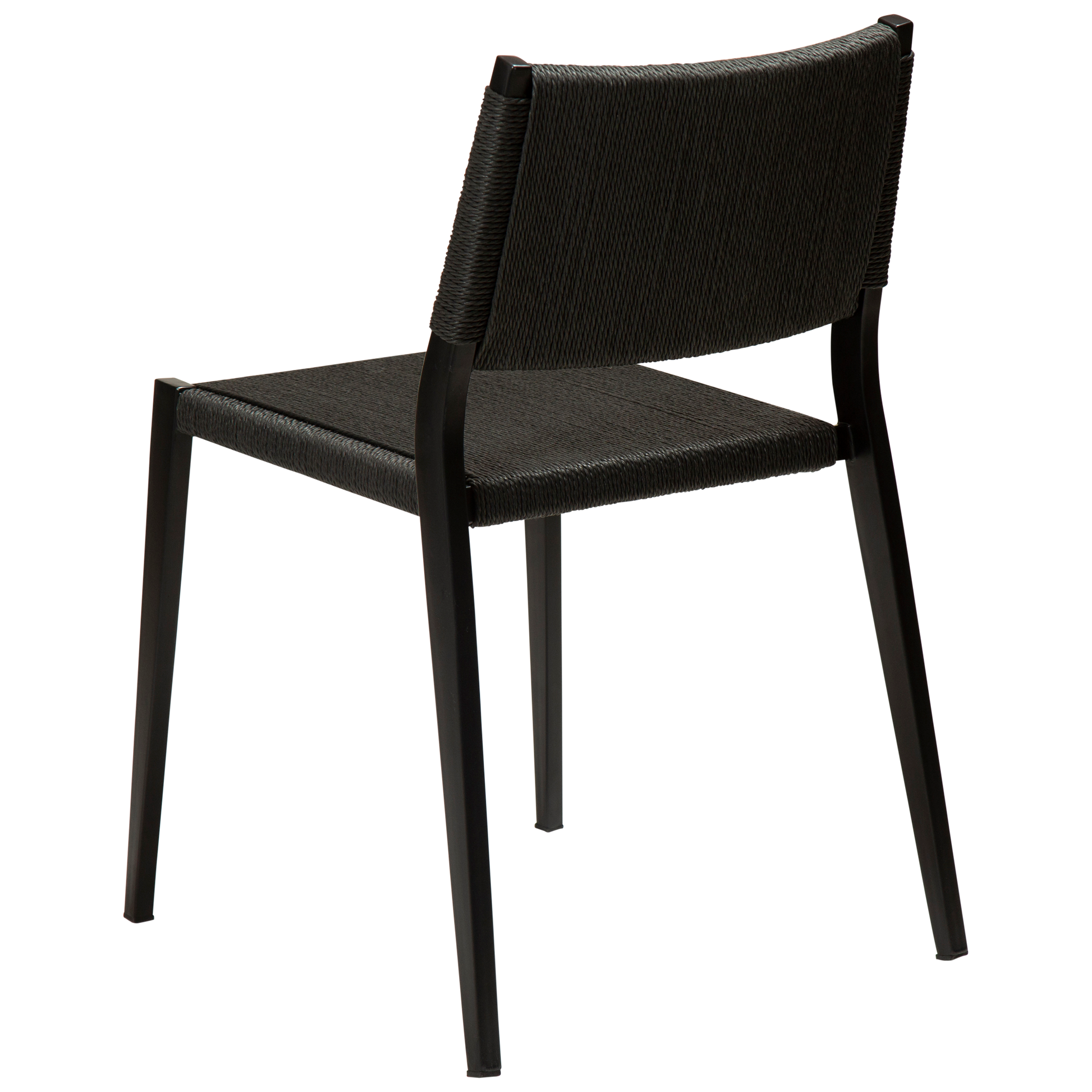 [var:Bezug=Schwarzes Papierseil mit schwarzen Beinen] LOOP Stuhl