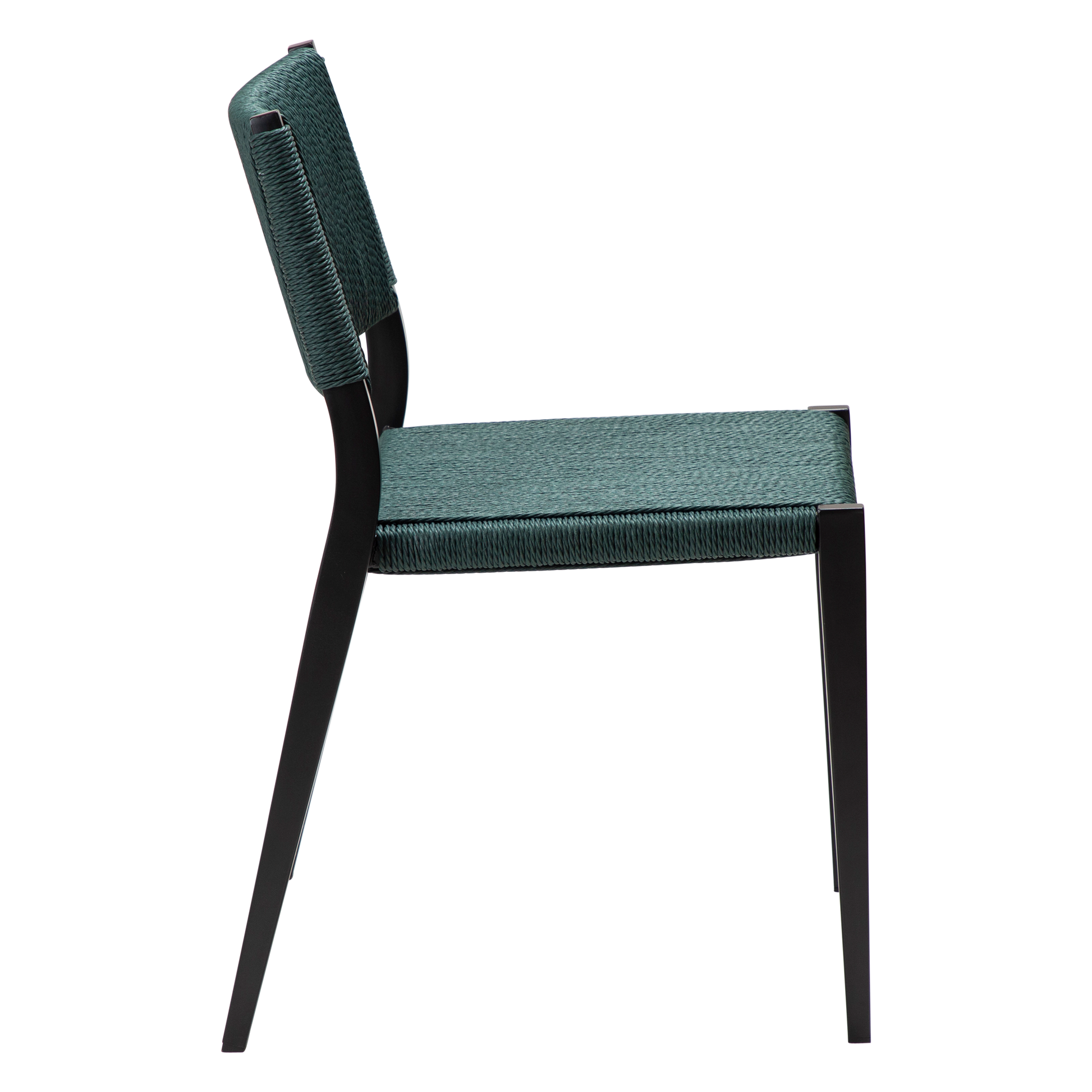 [var:Bezug=Grünes Giebel-Papierseil mit schwarzen Beinen] LOOP Stuhl