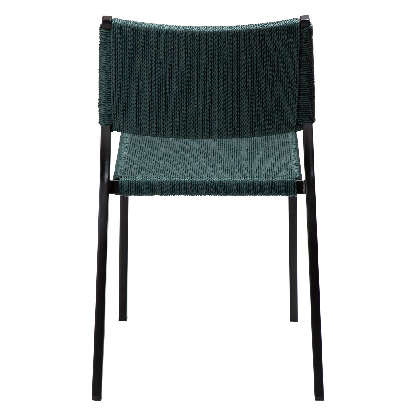 [var:Bezug=Grünes Giebel-Papierseil mit schwarzen Beinen] LOOP Stuhl