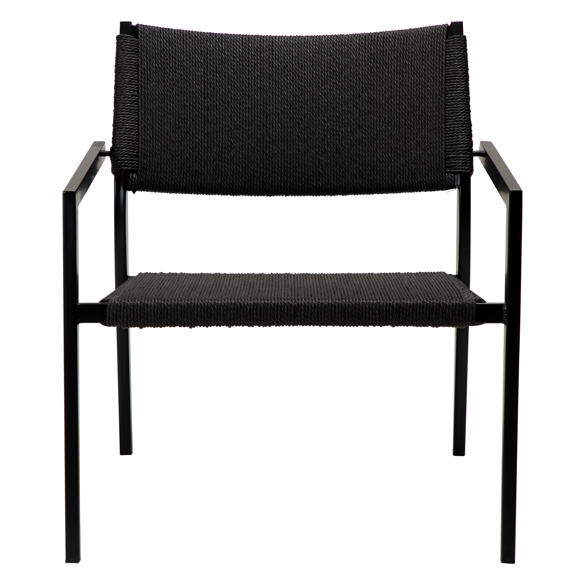 [var:Bezug=Schwarzer Papierdraht mit schwarzen Metallbeinen] LOOP Lounge-Sessel