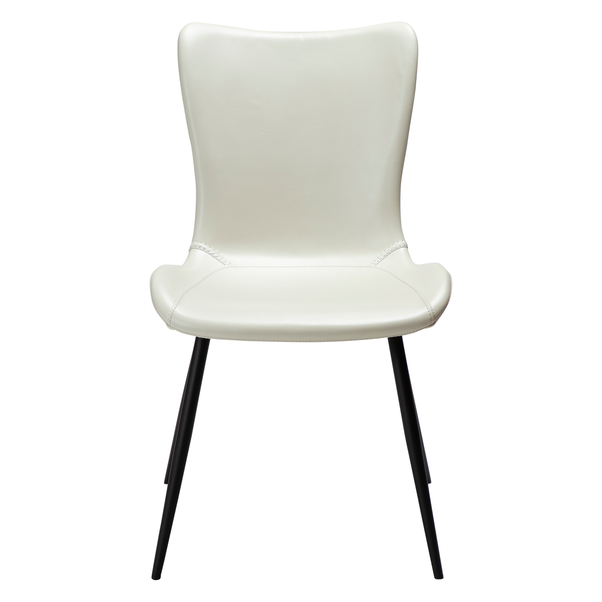 [var:Bezug=Knochenweißes Kunstleder mit schwarzen Beinen] MEDUSA Stuhl