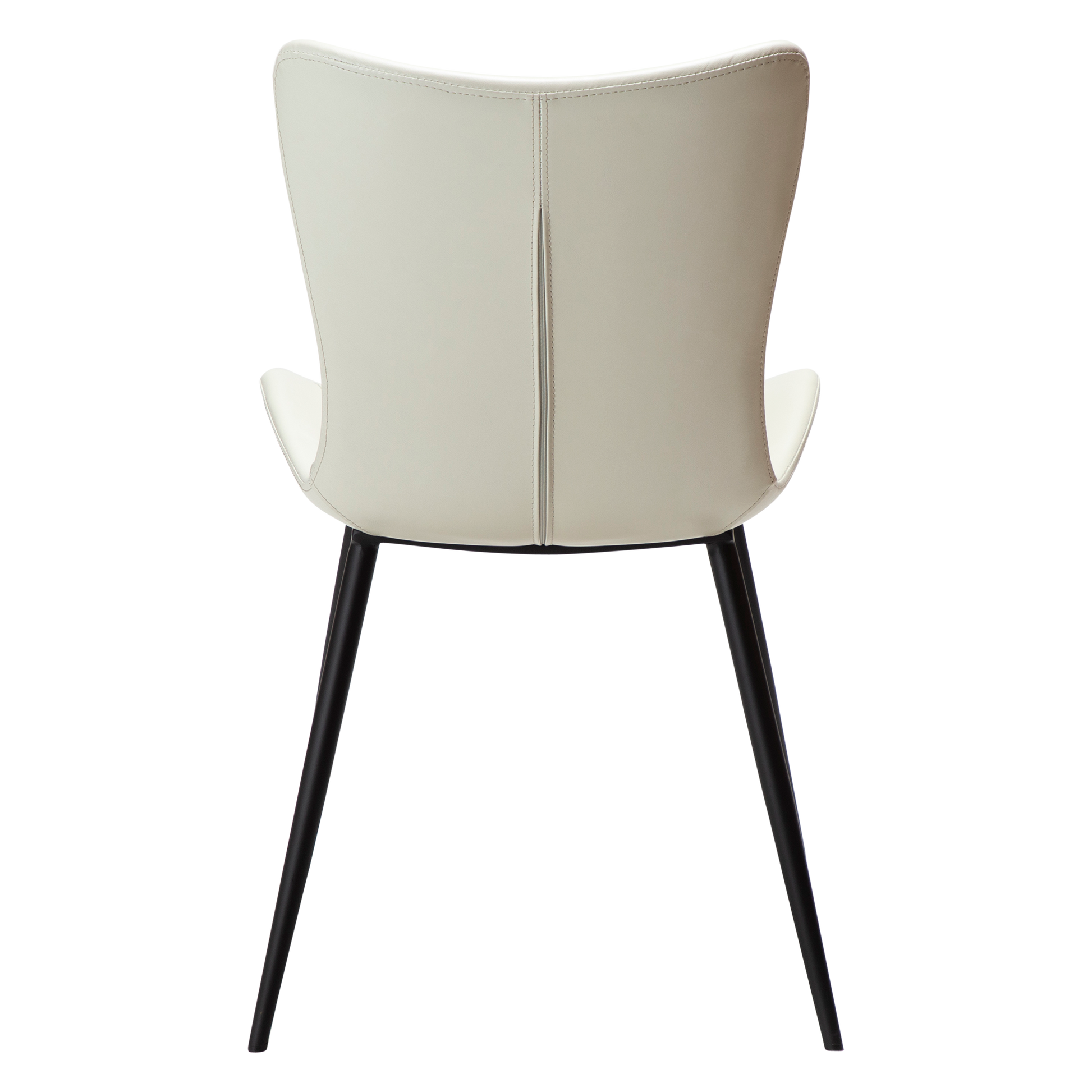 [var:Bezug=Knochenweißes Kunstleder mit schwarzen Beinen] MEDUSA Stuhl