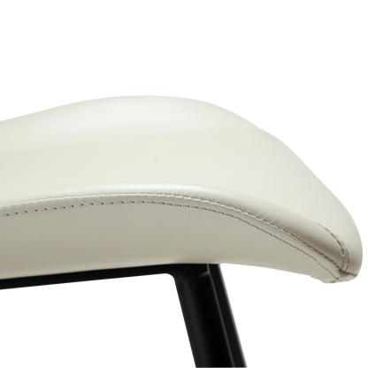 [var:Bezug=Knochenweißes Kunstleder mit schwarzen Beinen] MEDUSA Stuhl