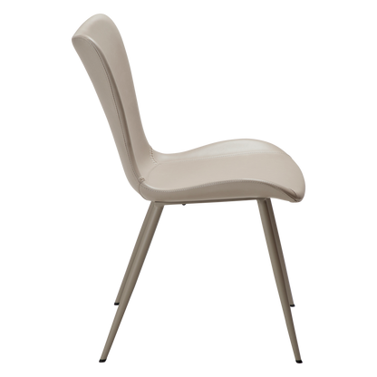 [var:Bezug=Kunstleder in Kaschmir mit Kaschmirbeinen] MEDUSA Stuhl