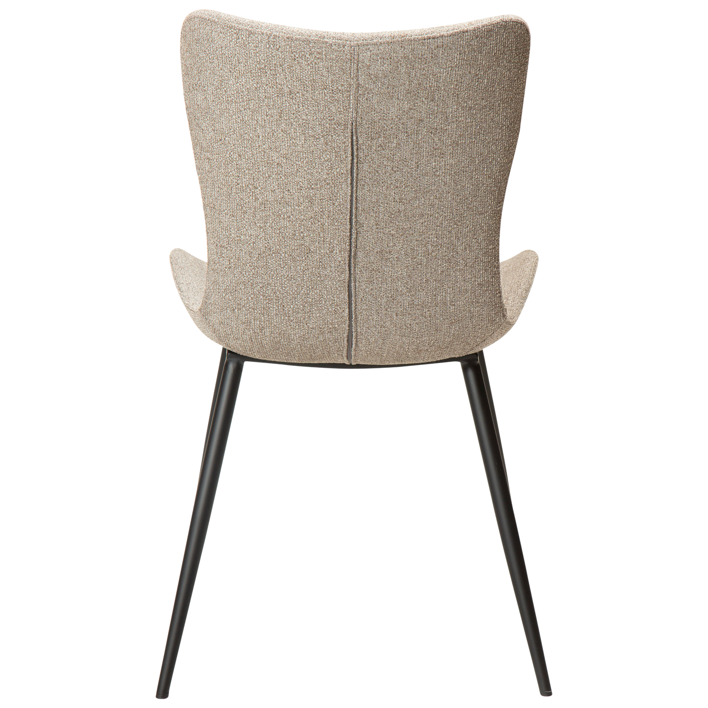 [var:Bezug=Kieselfarbener Bouclé-Stoff mit schwarzen Beinen] MEDUSA Stuhl