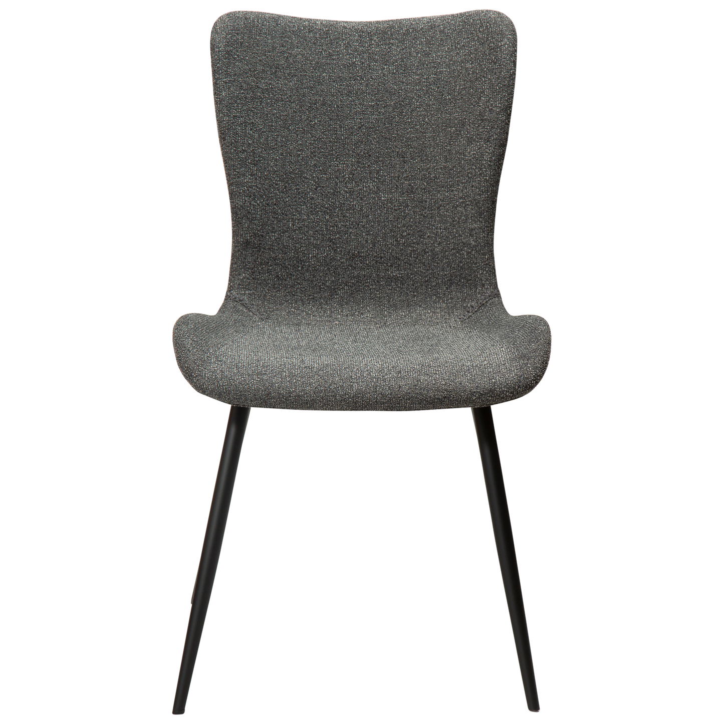 [var:Bezug=Kieselgrauer Bouclé-Stoff mit schwarzen Beinen] MEDUSA Stuhl