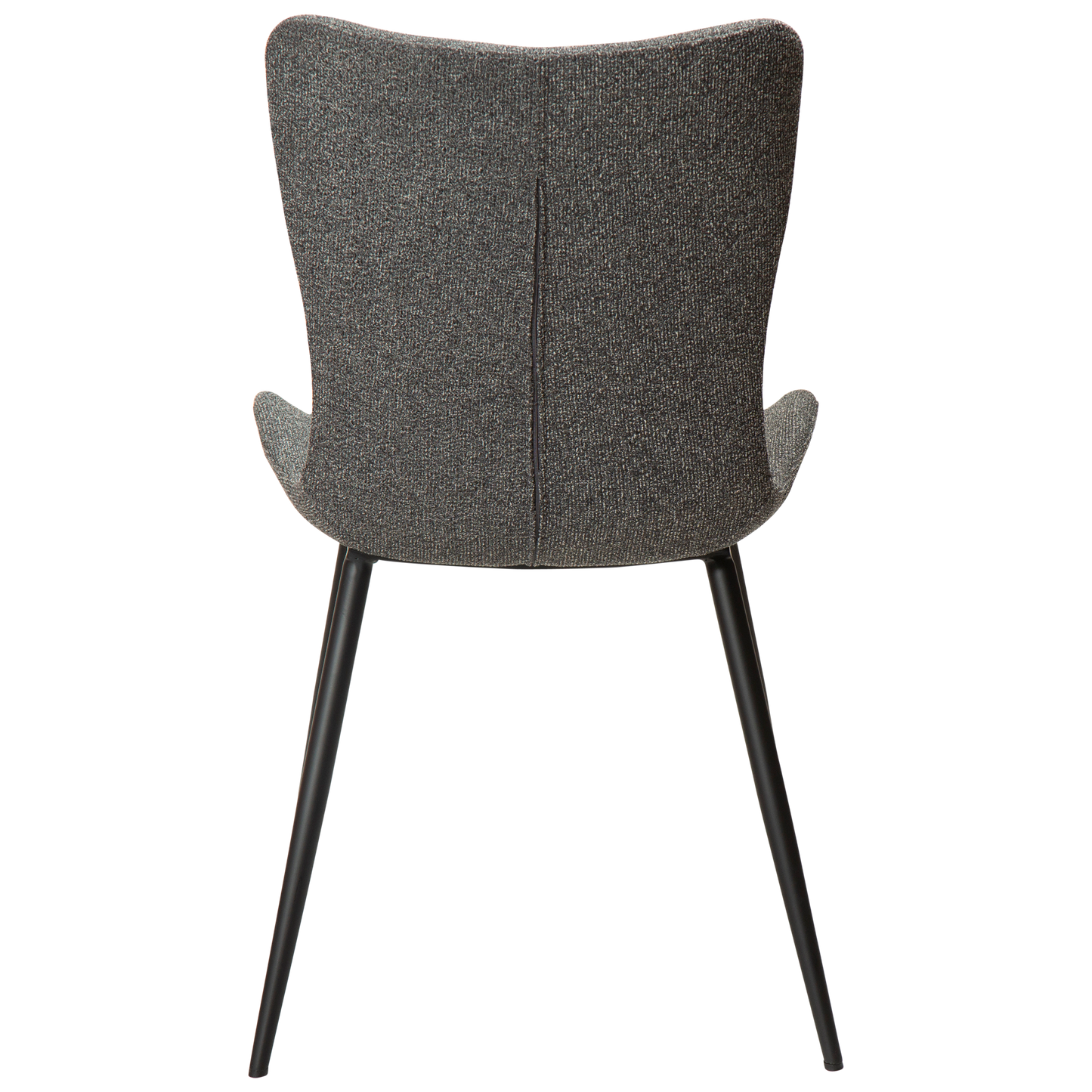 [var:Bezug=Kieselgrauer Bouclé-Stoff mit schwarzen Beinen] MEDUSA Stuhl