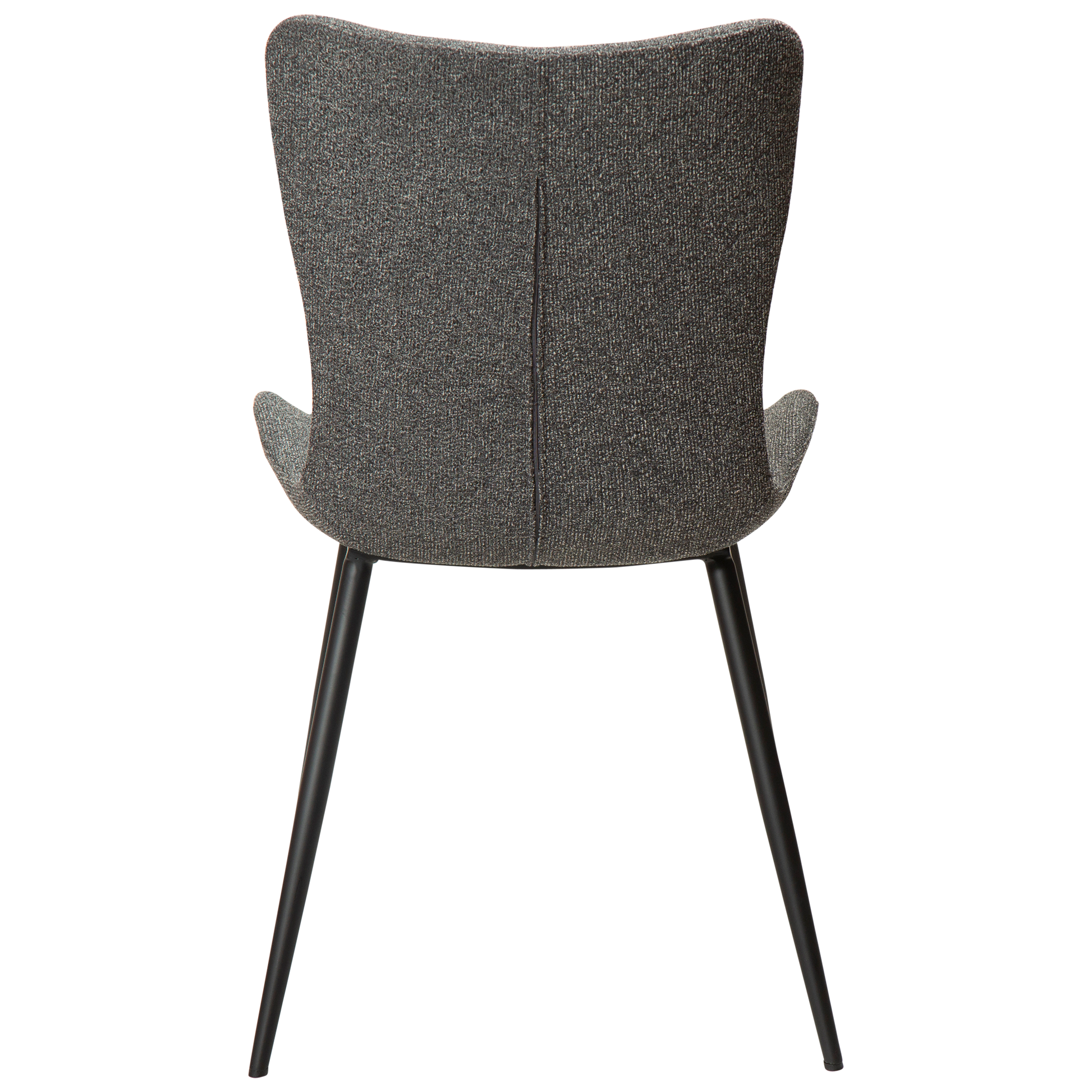 [var:Bezug=Kieselgrauer Bouclé-Stoff mit schwarzen Beinen] MEDUSA Stuhl